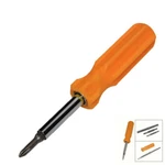 6 In 1 Screwdriver Nut Driver Flat Head & Phillips Reversible Ph1 Ph2 Crv Bits. Fixed Price $8.25.