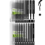 22pcs Allen Wrench Drill Bit Set 5/16-5/64 1.5mm-12mm, 100mm Long Magnetic He.... Fixed Price $34.95.