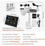 Vevor 7-in-1 Wireless Weather Station, 7.5 In Color Display, Digital Weather.... Fixed Price $90.00.