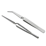 Cross Lock Tweezer 2pcs 125 Mm / 4.9 Inch Stainless Steel Bent And Straight T.... Fixed Price $15.76.
