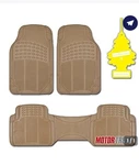 Motor Trend Flextough 3pc Rubber Floor Mats - Thick Heavy Duty All Weather Beige. Fixed Price $45.00.