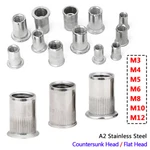 Rivet Nuts Blind Nut Nutserts Rivnut M3 M4 M5 M6 M8 M10 M12 Stainless Steel 304. Fixed Price $5.45.