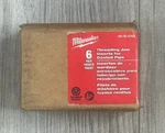 Milwaukee Threading Jaw Inserts Coated Pipe 6 Pack 49-16-5102 New Sealed. Fixed Price $202.50.