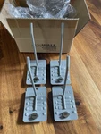 New Storewall 4 Pack - 5" Single Hook Locking Slat Wall Mount 3" O.c. Stone Gray. Fixed Price $39.99.