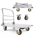 Vevor Platform Truck 2000 Lbs Heavy Duty Foldable Hand Cart With Wheels. Fixed Price $126.99.
