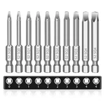 Robertson Square Allen Wrench Drill Bits Set 10pc Screwdriver Bit Set, 2.3" Long. Fixed Price $18.72.