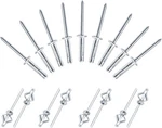 3/16" X 3/4" Trifold Exploding Pop Rivets, Solid Aluminum 3/16 3/4,. Fixed Price $11.75.