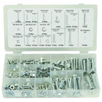 240 Pc Piece Sae Standard Size Nut And Bolt Screw Assortment Hardware Kit. Fixed Price $22.22.