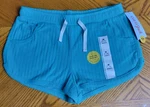 Cat And Jack Girl Shorts Medium 7/8 Flexible Drawstring Pockets Dark Mint Color. Fixed Price $8.98.