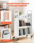Rolling Library Book Cart, 330 Lbs Capacity, 30.3 X 15 48.0-inch. Fixed Price $176.37.