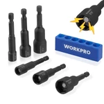 Workpro 6piece Magnetic Nut Driver Set Metric Sae Drill Socket Impact Bit. Fixed Price $17.99.