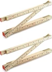 Qwork Folding Wood Rule 2 Pack 6ft Foldable Carpenter Ruler Us Metric. Fixed Price $17.81.
