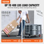 Aluminum Folding Hand Truck, 2 In 1 Design 400 Lbs Capacity, Garden. Fixed Price $81.08.