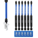 Workpro 6pcs Ph2 Impact Phillips Screwdriver Bit Set 4" Long Screwdriving. Fixed Price $17.99.
