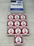 (1000) Seymour Hill Pattern H1 Copper Coated Hog Pig Shoat Rings 10 Boxes Of 100. Fixed Price $39.99.