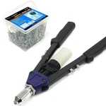 13" Hand Riveter W/ 1000 Pc Assorted Rivet Set Pop Nut Gun Threaded Setting Tool. Fixed Price $33.99.