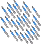 25pcs Pz2 Pozidriv Screwdriver Bits 50mm S2 Steel Magnetic 1/4" Hex. Fixed Price $17.99.
