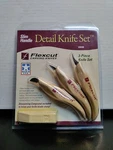 Flexcut 3 Piece Slim Handled Detail Knife Set With Sharpening Compound - Kn400. Fixed Price $74.95.