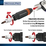 Michaelpro Mp005038 1/2-inch Manual Impact Driver, 6-sided Non-slip Grip, Heavy. Fixed Price $43.99.