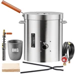 Vevor Propane Melting Furnace Kit 8kg/18lbs With Crucible Tongs Metal Smelting. Fixed Price $127.99.