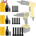 Hifeson Pneumatic Self-locking Rivet Nut Gun Head(replacement Mandrel Each 5pcs. Fixed Price $91.81.