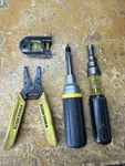 Klein Tools Electrician Tool Lot Wire Stripper Magnetic Level Screwdrivers. Fixed Price $39.99.
