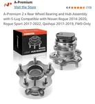 A-premium 2 X Rear Wheel Bearing And Hub Assembly With 5-lug Compatible Nis. Fixed Price $90.00.