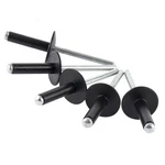 Ispinner 50pcs 3/16" X 3/4" Large Flange Aluminum Blind 3/4", Black. Fixed Price $14.52.
