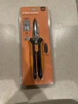 Fiskars 8" Multipurpose Snips Stainless Steel Dual Edged Blades With Sheath. Fixed Price $25.00.