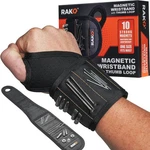 Rak Magnetic Wristband, Thumb Loop For Holding Screws, Nails, Drill Bits Men. Fixed Price $43.21.