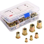 Lokman 175pcs Metric Rivet Nut Kit Carbon Steel Flat Head Threaded Insert Nut.... Fixed Price $18.56.