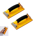 2 Pack Sand Paper Holder With Sponge Grip Handle Hand Sander Sandpaper Holder.... Fixed Price $15.39.