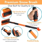 Birdrock Home 60" Extendable Car Snow Brush And Ice Scraper Lightweight. Fixed Price $85.00.