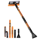 Econour 49" Extendable Squeegee Snow Brush And Ice Scraper For Car Windshield. Fixed Price $31.68.