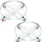 Vevor 2pcs 55 Gal Drum Dolly Heavy Duty Barrel Cart 1000lbs With Swivel Casters. Fixed Price $76.99.