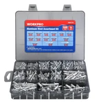 Workpro 500pc Pop Rivets Assortment Kit Aluminum Blind 14size Rivet. Fixed Price $26.99.