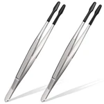 Honoson 2 Pieces Rubber Tipped Tweezers Pvc Coated Soft Non Black. Fixed Price $16.99.