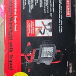Craftsman 500w Halogen Single Head Worklight 120v Metal Corded Tripod Stand. Fixed Price $38.00.