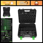 Tecotek 109-piece Impact Socket Set Sae Metric Deep Shallow 3/8" Drive. Fixed Price $135.99.