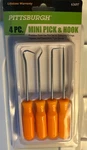 Pittsburgh Mini Pick And Hook Set 4 Piece Presicion Multi Use Gaskets. Fixed Price $12.97.