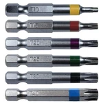 Torx/star Drive 6 Piece Bit Set 2" Quick Change Shank (color Coded)... Fast Ship. Fixed Price $27.99.