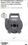 Ridgid Flexshaft K9-12 Wall-to-wall Drain Cleaning Machine 74978 - Gray. Fixed Price $120.00.