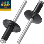 (150 Pcs) 3/16 * 1/2" Large Cap Open End Black Aluminum Blind Rivets,5 13 Blin. Fixed Price $25.99.