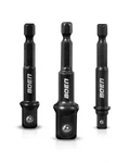 Boen Impact Grade Socket Adapter Set, 3-pcs Drill Bit With Holder.... Fixed Price $10.07.