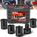 Spindle Nut Socket Tool Kit, 5pcs Axle Hub Lock Set 1/2 Drive. Fixed Price $89.40.