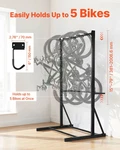 Bike Rack, 300lbs/136kg Capacity For Up To 5 Bikes, Freestanding Storage Ra. Fixed Price $135.55.