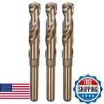 Uxcell 3pcs 41/64" M35 Cobalt Twist Drill Bits, High-speed Steel Jobber Bi. Fixed Price $46.35.