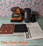 Ridgid 18-volt Cordless Brushless 3-speed 1/4 Sheet Sander R86064. Fixed Price $89.99.