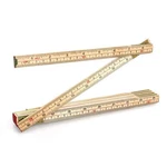 Qwork Folding Wood Rule, 6 Ft Inch Foldable Ruler With Us And Zzzz-s, Brown. Fixed Price $11.19.
