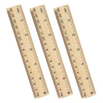 Zztx 3 Pack Wooden Ruler 6 Inch Rulers Bulk Wood Measuring For Students.... Fixed Price $10.91.